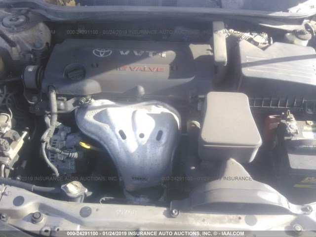 4T4BE46K88R036633 - 2008 TOYOTA CAMRY CE/LE/XLE/SE GOLD photo 10