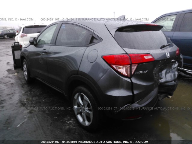 3CZRU6H54HM703327 - 2017 HONDA HR-V EX GRAY photo 3