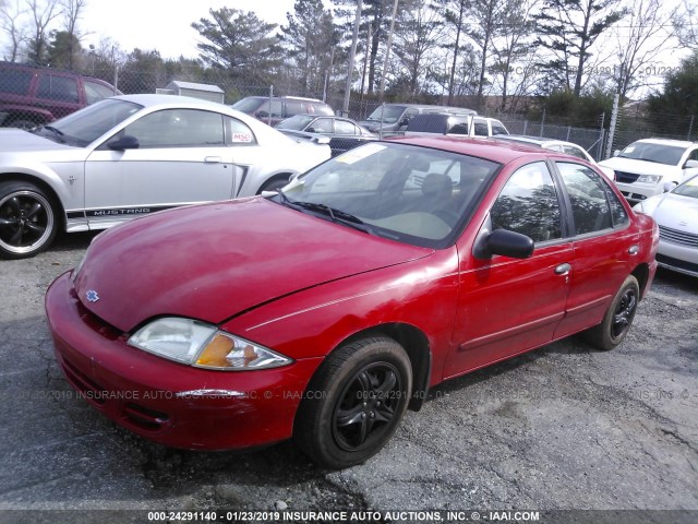 1G1JC524127204382 - 2002 CHEVROLET CAVALIER CNG RED photo 2