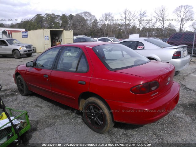 1G1JC524127204382 - 2002 CHEVROLET CAVALIER CNG RED photo 3