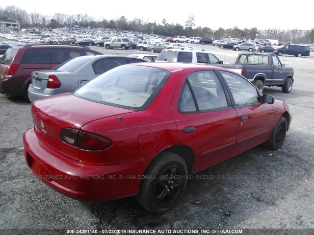 1G1JC524127204382 - 2002 CHEVROLET CAVALIER CNG RED photo 4