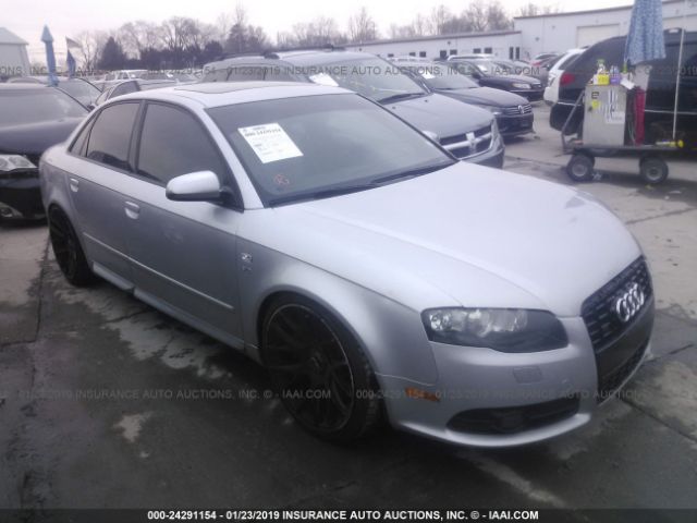 WAUGL78E87A172566 - 2007 AUDI NEW S4 QUATTRO Silver photo 1