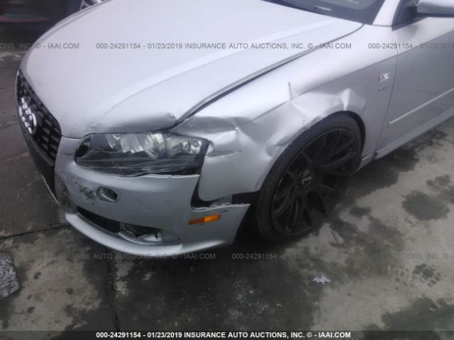 WAUGL78E87A172566 - 2007 AUDI NEW S4 QUATTRO Silver photo 6