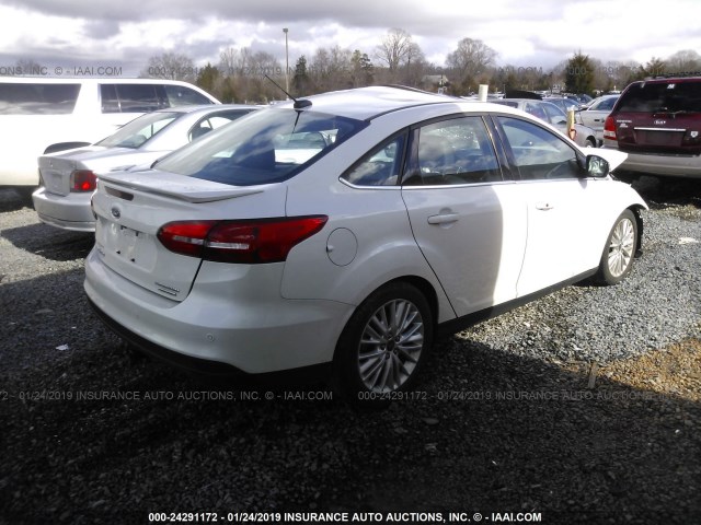 1FADP3J22FL227265 - 2015 FORD FOCUS TITANIUM WHITE photo 4