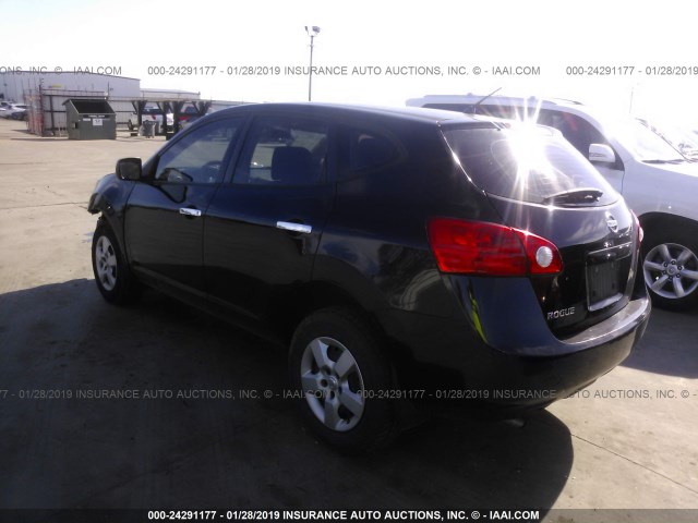 JN8AS5MT6AW030574 - 2010 NISSAN ROGUE S/SL/KROM BLACK photo 3