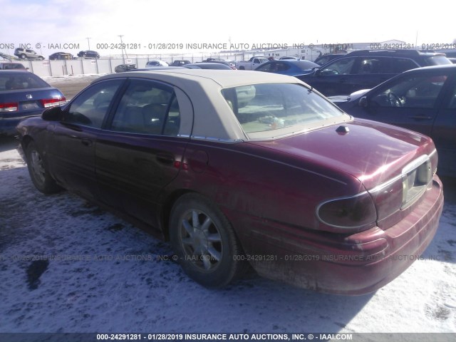 1G4HR54K24U150932 - 2004 BUICK LESABRE LIMITED RED photo 3