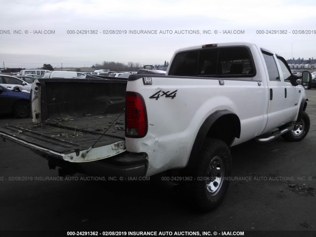 1FTSW31P64EB90898 - 2004 FORD F350 SRW SUPER DUTY WHITE photo 4