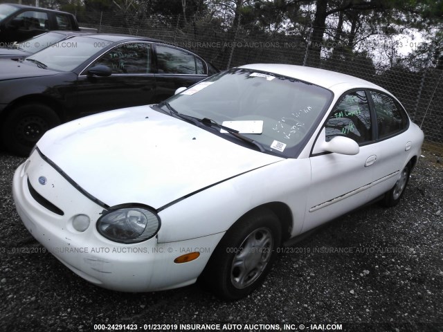 1FALP52U0VA245751 - 1997 FORD TAURUS GL WHITE photo 2