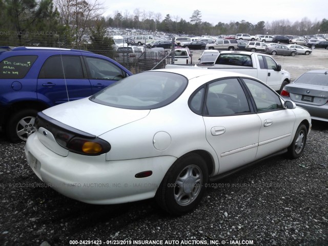 1FALP52U0VA245751 - 1997 FORD TAURUS GL WHITE photo 4