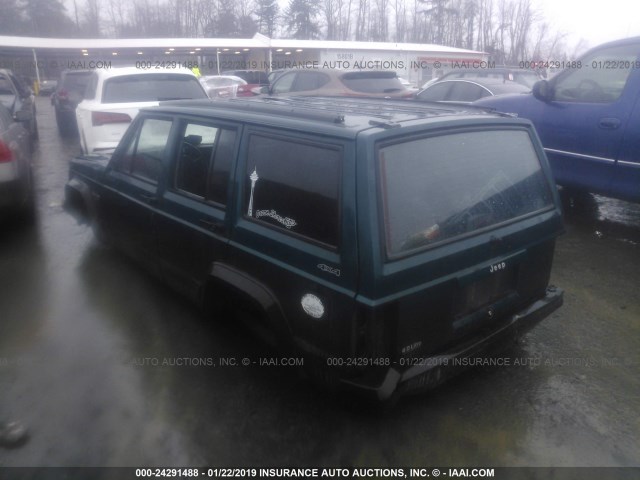 1J4FJ68S0TL207369 - 1996 JEEP CHEROKEE SPORT/CLASSIC მწვანე ფოტო 3