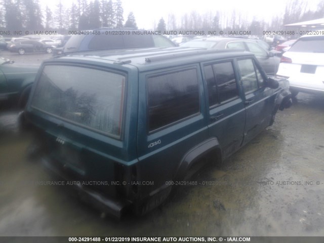 1J4FJ68S0TL207369 - 1996 JEEP CHEROKEE SPORT/CLASSIC მწვანე ფოტო 4