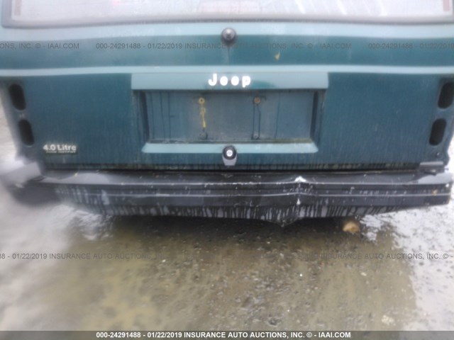 1J4FJ68S0TL207369 - 1996 JEEP CHEROKEE SPORT/CLASSIC მწვანე ფოტო 6