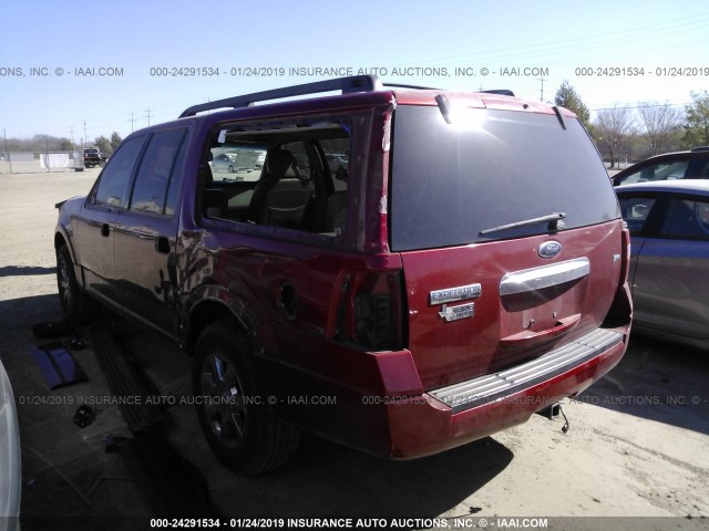 1FMFK15519LA02281 - 2009 FORD EXPEDITION EL XLT RED photo 3