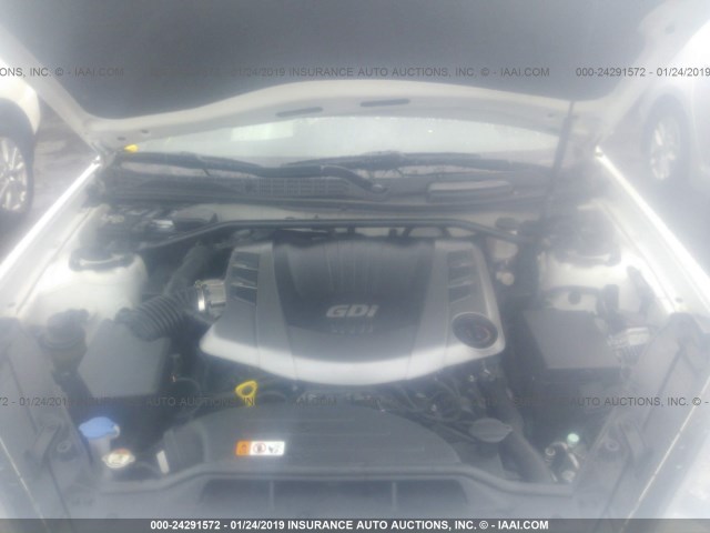 KMHHU6KJ8DU083364 - 2013 HYUNDAI GENESIS COUPE 3.8L WHITE photo 10