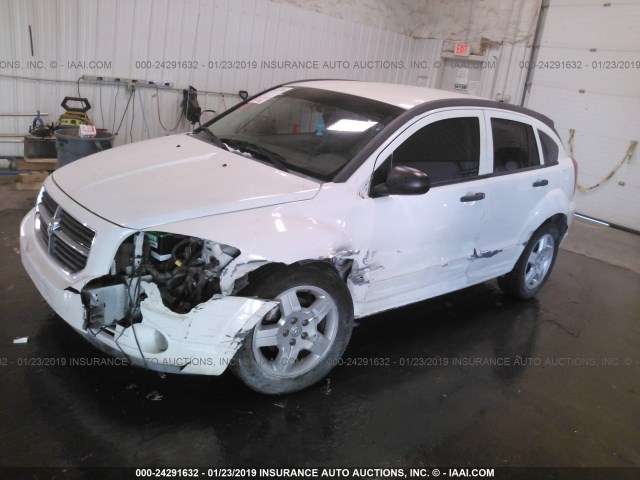 1B3HB48B97D564700 - 2007 DODGE CALIBER SXT WHITE photo 2