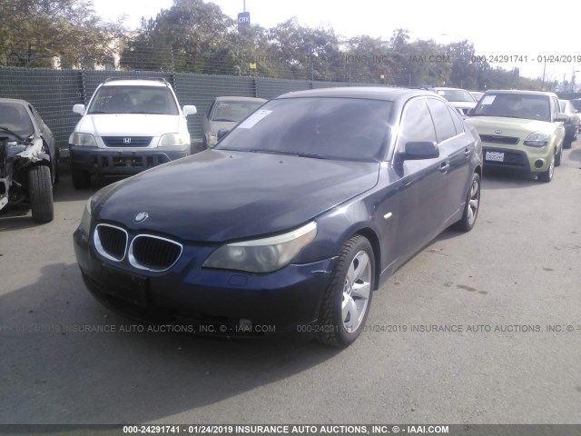 WBANF73586CG67605 - 2006 BMW 530 XI BLUE photo 2