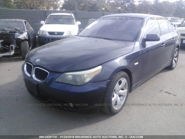 WBANF73586CG67605 - 2006 BMW 530 XI BLUE photo 6