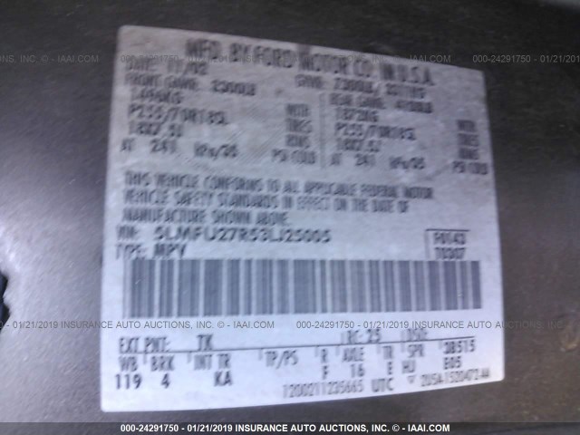 5LMFU27R53LJ25005 - 2003 LINCOLN NAVIGATOR 棕色 照片 9