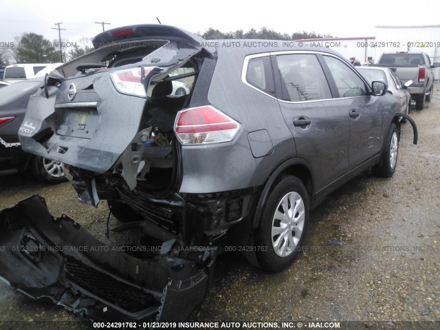 JN8AT2MT6GW008434 - 2016 NISSAN ROGUE S/SL/SV GRAY photo 4