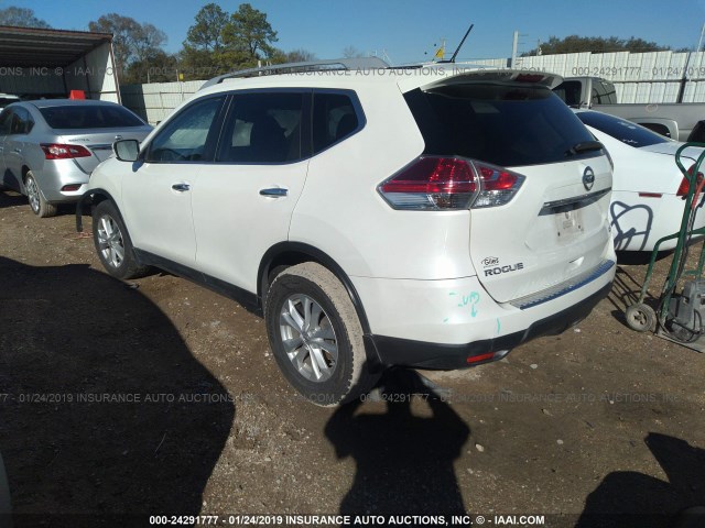 5N1AT2MT7FC776883 - 2015 NISSAN ROGUE S/SL/SV WHITE photo 3