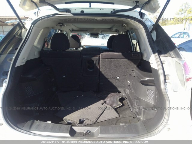 5N1AT2MT7FC776883 - 2015 NISSAN ROGUE S/SL/SV WHITE photo 8