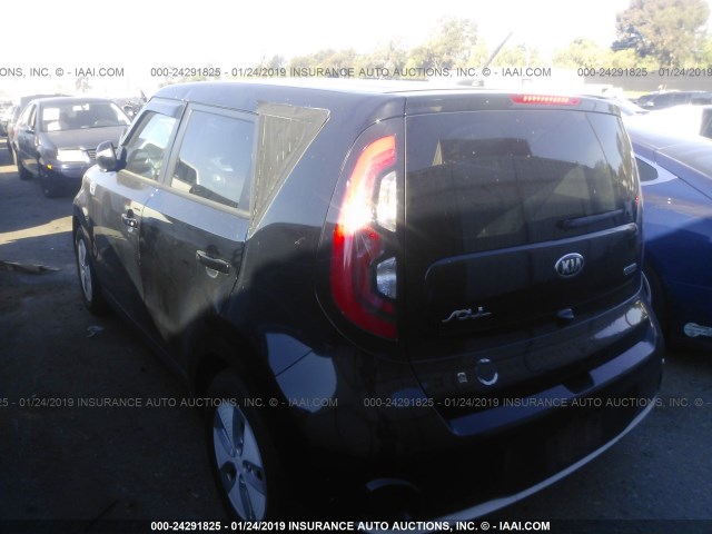 KNDJP3AE6G7016264 - 2016 KIA SOUL EV + BLACK photo 3