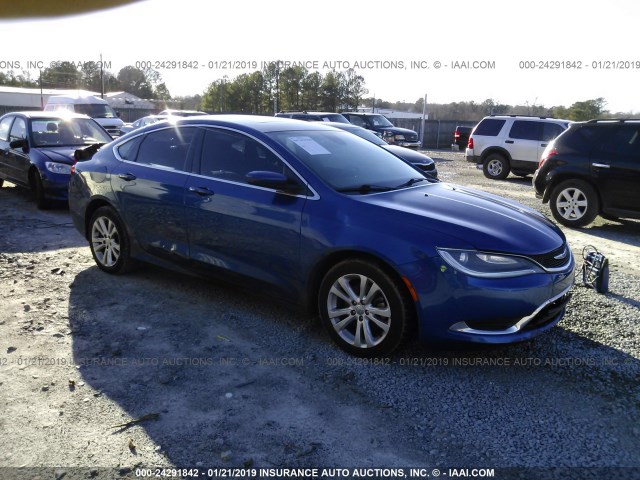 1C3CCCAB5FN679298 - 2015 CHRYSLER 200 LIMITED BLUE photo 1