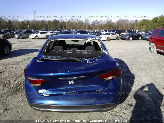 1C3CCCAB5FN679298 - 2015 CHRYSLER 200 LIMITED BLUE photo 6