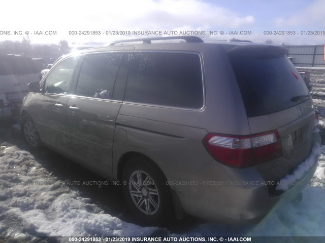 5FNRL38797B068231 - 2007 HONDA ODYSSEY EXL GOLD photo 3