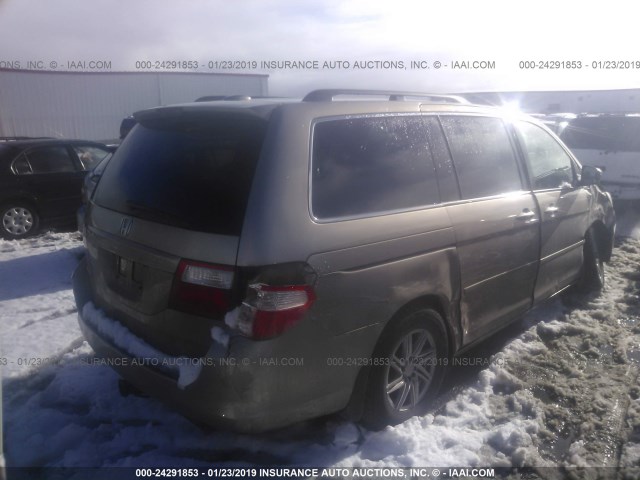 5FNRL38797B068231 - 2007 HONDA ODYSSEY EXL GOLD photo 4