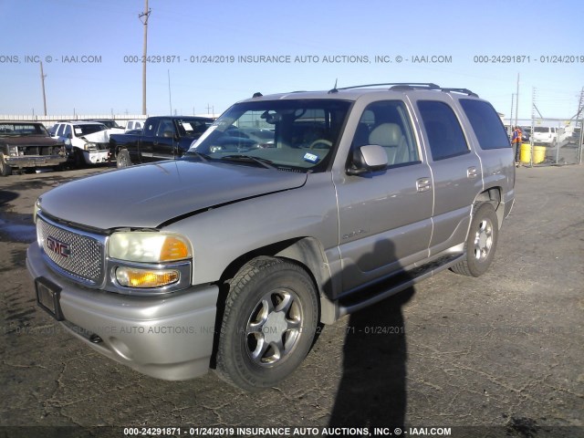 1GKEK63U14J244018 - 2004 GMC YUKON DENALI TAN photo 2