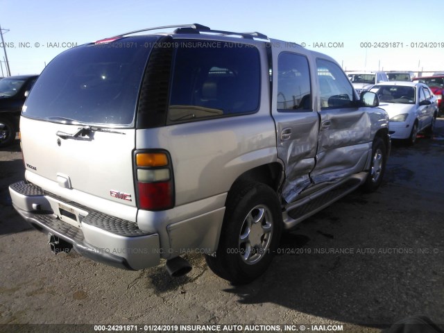 1GKEK63U14J244018 - 2004 GMC YUKON DENALI TAN photo 4