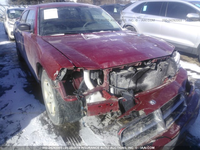 2B3KA33VX9H506962 - 2009 DODGE CHARGER SXT RED photo 1