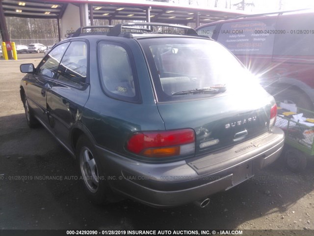 JF1GF4858TG817223 - 1996 SUBARU IMPREZA OUTBACK GREEN photo 3