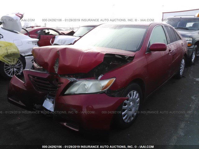 4T1BE46K69U300038 - 2009 TOYOTA CAMRY SE/LE/XLE RED photo 2