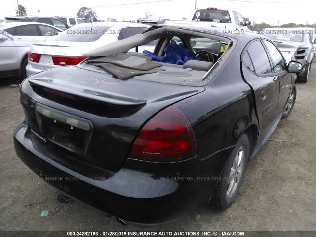 2G2WP522451168693 - 2005 PONTIAC GRAND PRIX BLACK photo 4