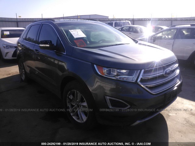 2FMPK3J90JBC06549 - 2018 FORD EDGE SEL GRAY photo 1