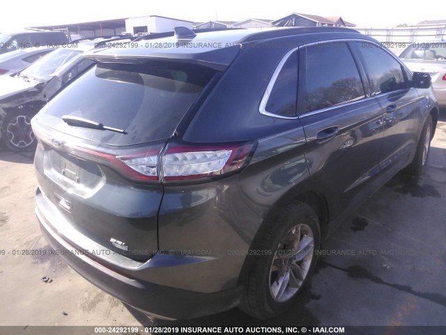 2FMPK3J90JBC06549 - 2018 FORD EDGE SEL GRAY photo 4