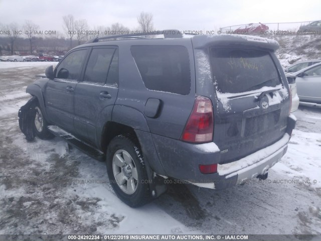 JTEBU14R848017675 - 2004 TOYOTA 4RUNNER SR5/SPORT GRAY photo 3