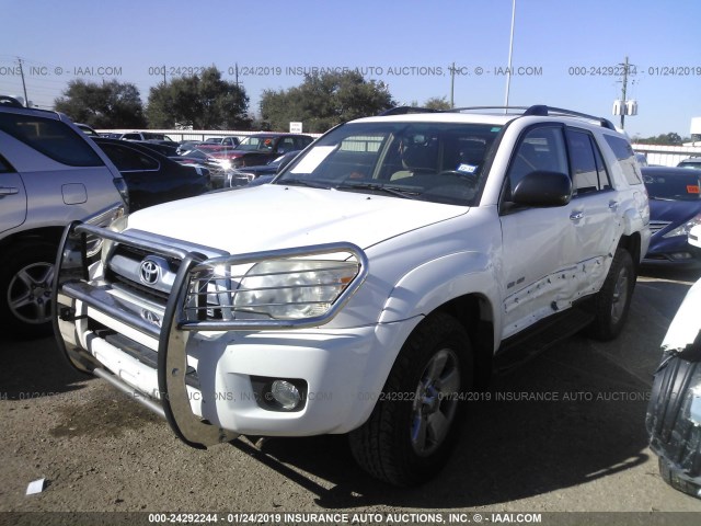 JTEBT14R660060612 - 2006 TOYOTA 4RUNNER SR5/SPORT WHITE photo 2