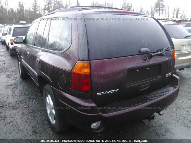 1GKDT13S262105023 - 2006 GMC ENVOY BURGUNDY photo 3