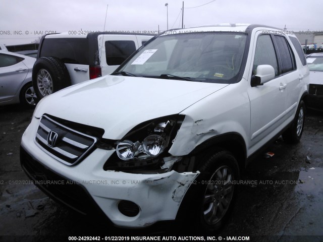 JHLRD78915C017535 - 2005 HONDA CR-V SE/EX WHITE photo 2