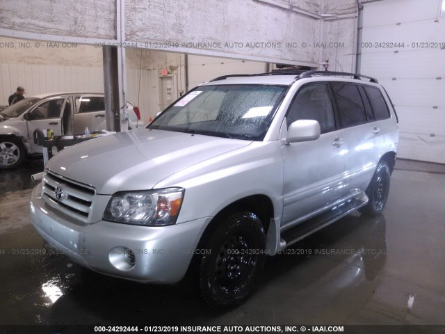 JTEEP21A550083366 - 2005 TOYOTA HIGHLANDER LIMITED SILVER photo 2