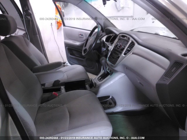 JTEEP21A550083366 - 2005 TOYOTA HIGHLANDER LIMITED SILVER photo 5