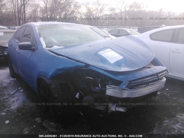 1C3CDFBB8GD518223 - 2016 DODGE DART SXT BLUE photo 1