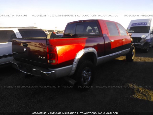 3D7LX39C16G169445 - 2006 DODGE RAM 3500 RED photo 4