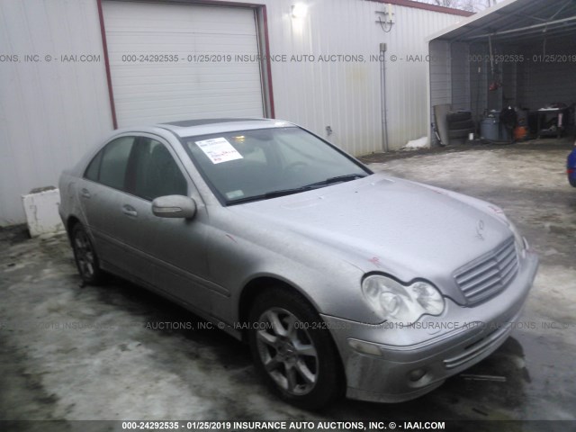 WDBRF92H27F902703 - 2007 MERCEDES-BENZ C 280 4MATIC SILVER photo 1