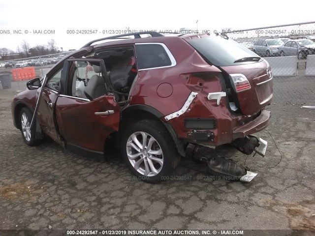 JM3TB3DV4C0365078 - 2012 MAZDA CX-9 RED photo 3