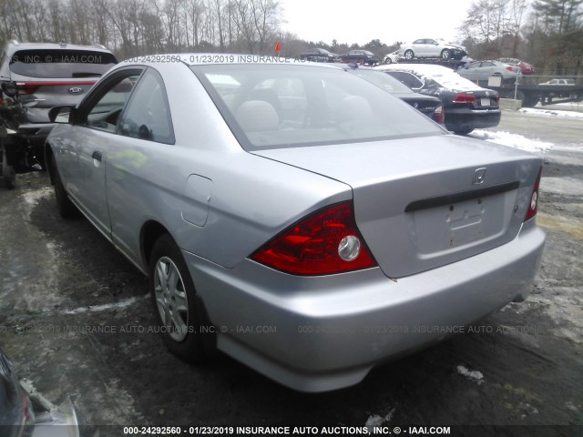 1HGEM221X5L032909 - 2005 HONDA CIVIC DX VP Gümüş foto 3