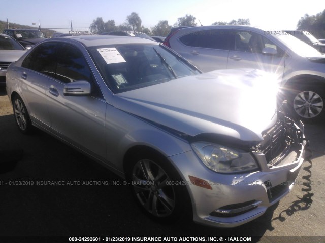 WDDGF4HB2DA743419 - 2013 MERCEDES-BENZ C 250 SILVER photo 1